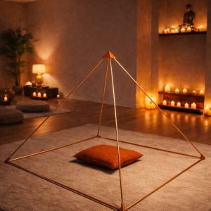Bakır Meditasyon Piramidi-Altın Oran-120 cm